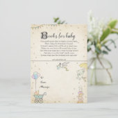 Verhaal boekje Baby shower Bord Kaart (Staand voorkant)