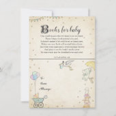 Verhaal boekje Baby shower Bord Kaart (Voorkant)