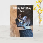 VERHAAL DE TWEEDE DAG VAN EEN KOOLDOG "SON" KAART (Gele Bloem)