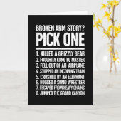 Verhaal - Grappig voor een Gebroken Arm Kaart (Gele Bloem)