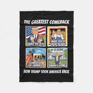 Verhaal Hoe Trump 2024 won, nam America Byck We Ma Fleece Deken