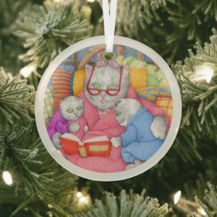 VERHAAL KATTEN Glazen Cirkel Ornament