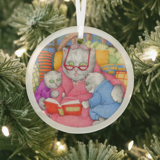 VERHAAL KATTEN Glazen Cirkel Ornament (Insitu)