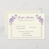 verhaal met Paarse zwendels RSVP (Voorkant / Achterkant)