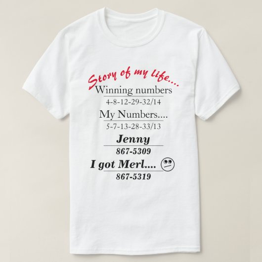 Verhaal mijn leven lichte kleuren t-shirt (Design voorkant)