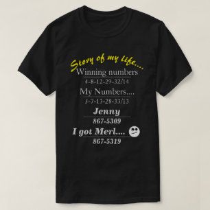 Verhaal mijn levensechte donkere kleurendeclaratie t-shirt
