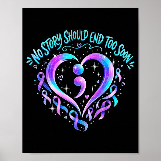 Verhaal moet hart puntkomma bewustzijn ontwerp ein poster (Voorkant)
