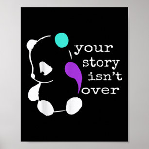 Verhaal Niet Over - Semicolon Gift Zelfmoordpreven Poster