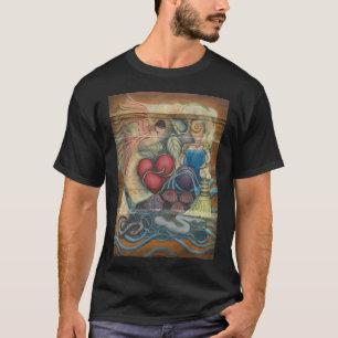 Verhaal op hout: de sporen en poriën van vruchtlic t-shirt