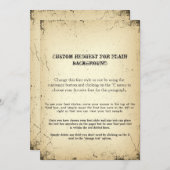 Verhaal over oude Playbills op maat gemaakt verzoe (Voorkant / Achterkant)