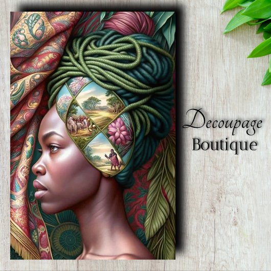 Verhaal Tapijt Decoupage Tissuepapier