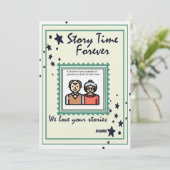 Verhaal Tijd voor altijd Grootouders Feestdagenkaart (Staand voorkant)