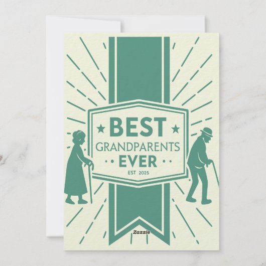 Verhaal Tijd voor altijd Grootouders Feestdagenkaart (Achterkant)