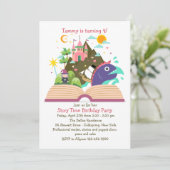 Verhaal-tijduitnodiging Kaart (Staand voorkant)