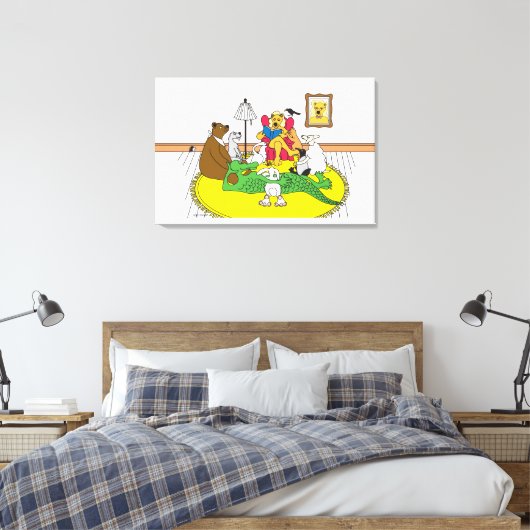 Verhaal Uur Canvas Print (Insitu (Slaapkamer))