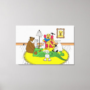 Verhaal Uur Canvas Print