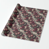 Verhaal van Bloed – Gotische Victoriaanse Cadeaupapier (Uitgerold)