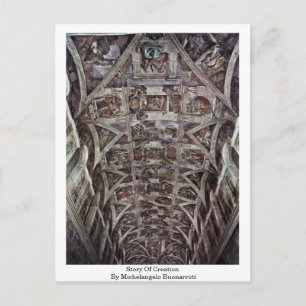 Verhaal van de creatie in de zustenkapel door briefkaart