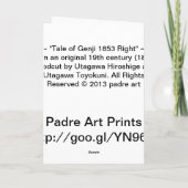 Verhaal van Genji 1853 Recht Kaart (Achterkant)