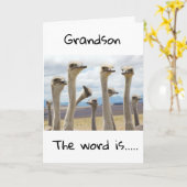 VERHAAL VERDAG VOOR U **GRANDSON** KAART (Gele Bloem)