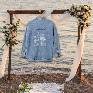 Verhaal zo oud als tijd sprookjesachtige vintage b denim jacket