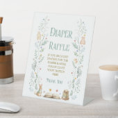 Verhaalboek Baby Shower Luier Raffle  Reclamebord Met Voetstuk (Insitu)
