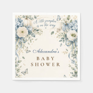 Verhaalboek Blauwe Kleine Pompoen Baby Shower Servet