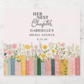 Verhaalboek Bruidsboeket Hulp Bruiloft Feestje Sparkling Wijnetiket (Enkel label)