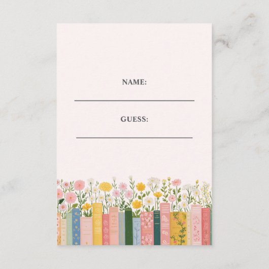 Verhaalboek Bruidsfeest 'Haar Volgend Hoofdstuk' Informatiekaartje (Achterkant)