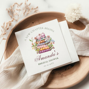 Verhaalboek Bruiloftsfeest Bruidsbruiloft Servet