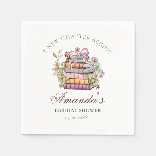 Verhaalboek Bruiloftsfeest Bruidsbruiloft Servet (Voorkant)