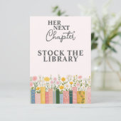 Verhaalboek Bruiloftsfeest 'Haar Volgende Hoofdstu Informatiekaartje (Staand voorkant)