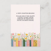 Verhaalboek Bruiloftsfeest 'Haar Volgende Hoofdstu Informatiekaartje (Achterkant)