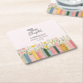 Verhaalboek Bruiloftsfeest 'Haar Volgende Hoofdstu Kartonnen Onderzetters (Schuin)