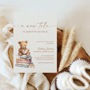 Verhaalboek Een Nieuw Verhaal Baby Shower Teddy Bo Kaart