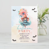 Verhaalboek Heks Halloween Feest Uitnodiging (Staand voorkant)