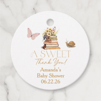 Verhaalboek Nieuw Hoofdstuk Baby Shower Wilde Bloe Bedankjes Labels