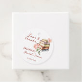 Verhaalboek nieuwe hoofdstuk bruidsdouche favor bedankjes labels (In situ)