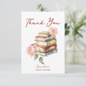 Verhaalboek nieuwe hoofdstuk bruidsfeest bedankkaart (Staand voorkant)