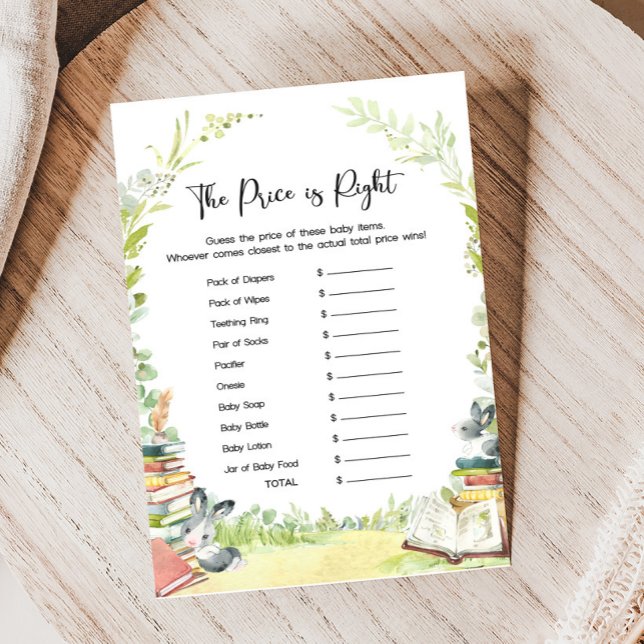 Verhaalboek Nieuwe Hoofdstuk Shower Prijs Is Juist (Storybook Baby Shower Game)