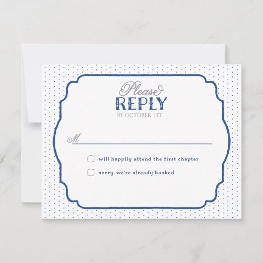 Verhaalboek Romantische Antwoordkaarten RSVP Kaartje (Voorkant)
