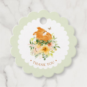 Verhaalboek Vos Baby Shower Bedankjes Labels