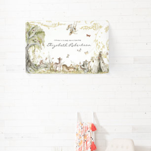 Verhaalboek Welkom bos-babyshower Spandoek