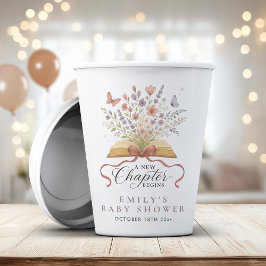 Verhaalboek Wildflower Baby shower Papieren Bekers