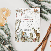 Verhaalboek | Winter bos baby shower