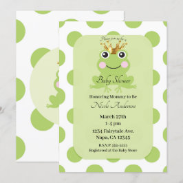 Verhaalfantasie Sprookje Kikkerprins Babyshower Kaart