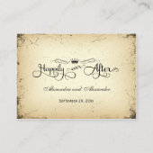 Verhaallijn Formele Bruiloft Tafel Plaats Kaart Plaatskaartje (Achterkant)