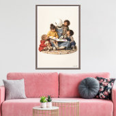 Verhaaltijd Canvas Afdruk (Insitu (Woonkamer))