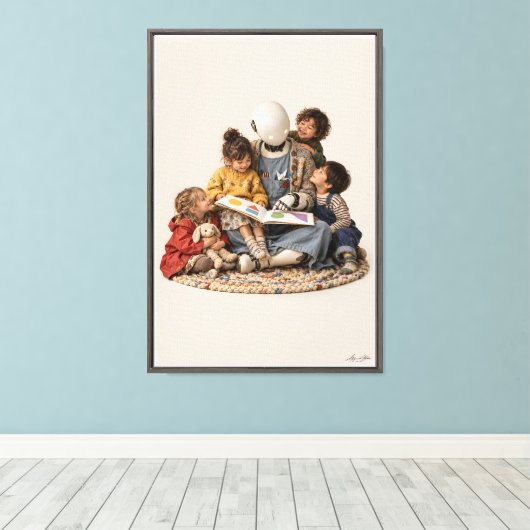 Verhaaltijd Canvas Afdruk (Insitu (Houten vloer))