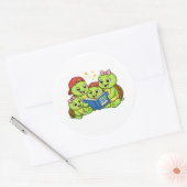 Verhaaltijd Ronde Sticker (Envelop)